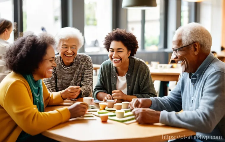 액티브 에이징과 환경적 요인 - **Prompt 2: Accessible City Life**
    A bustling, modern city street scene during the day, designed...